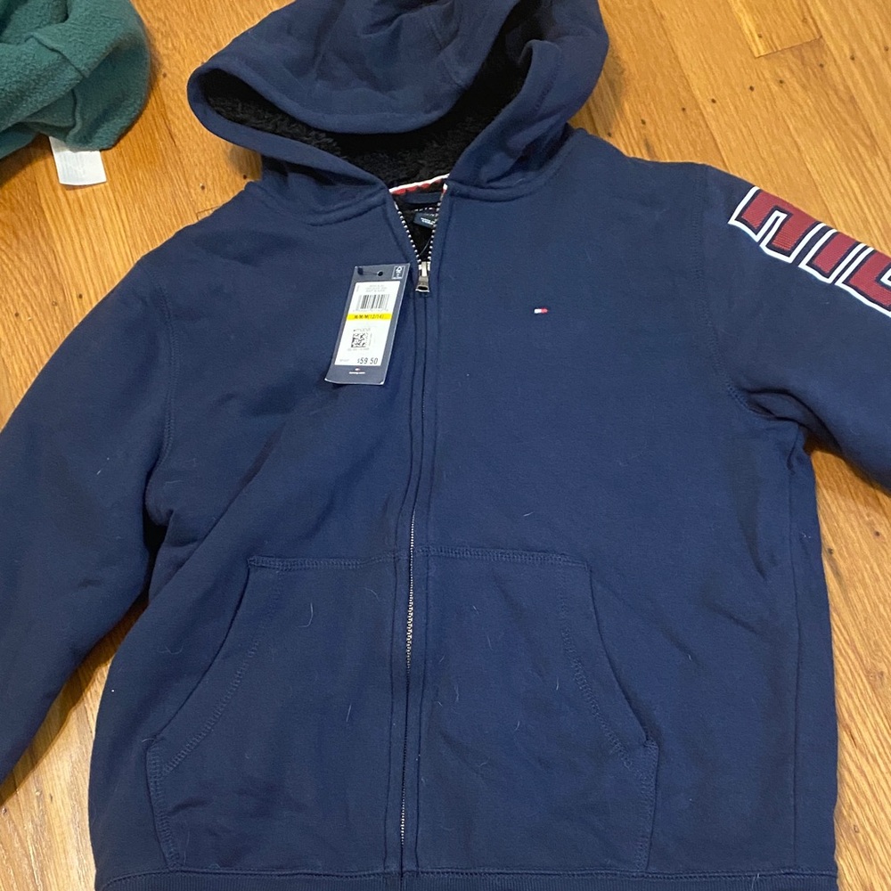 Tommy Hilfiger Dark Blue Zip-Up Hoodie